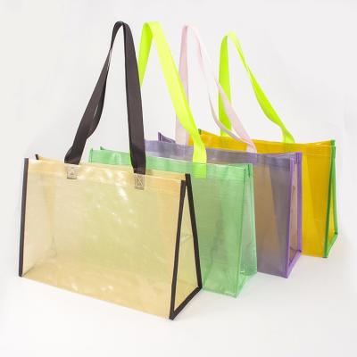 China Durable China Manufacturer Eco Fabric Foldable Waterproof PP Woven Laminated Custom Printed Logo Reusable Tote Shop Bag for sale