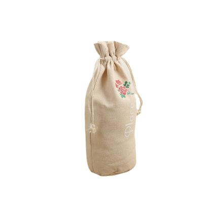 China Professional Rope Handle Manufacturers Supply Cotton Round Bottom Bag Customized Canvas Round Bag for sale