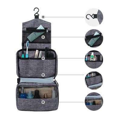 China Fashion Promotion Man Toiletry Bag Women Toiletry Wash Custom Foldable Traveling Waterproof Hanging Bag for sale