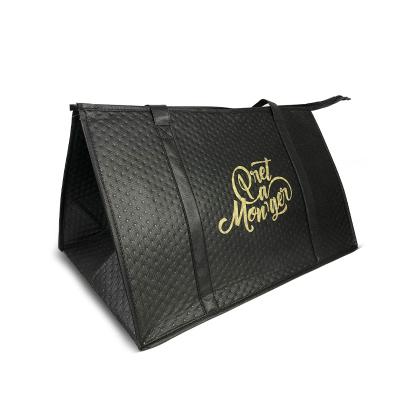 China OEM Recycled Factory Promotion Waterproof Thermal Customize Insulated Picnic Lunch Hot-Pressed Non Woven Cooler Bag for sale