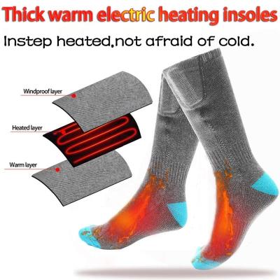 China Winter Socks Electric Heated Foot Warmer 3.7V Rechargeable Battery Sustainable Men's Women's Cold Feet Hunting Skiing Camping for sale