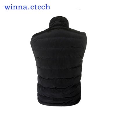 China New Type Anti-Shrink 100% Polyester Clothing Men Winter Rechargeable Electric Heating Vest for sale