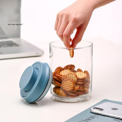 China Custom Clear Sublimation Glass Empty Food Jar Storage Freshness Preservation Various Logo 250ml Sealed Nano Jar With Lid for sale