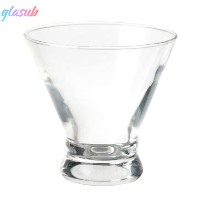 China Customized Reusable Clear Wine Glass Martini Glass Summer Cool Drinks Hammer Cocktail Glass Cup 8oz Sublimation Glass Mugs Cocktail Glasses for sale