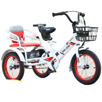 China 3-6 years old children's tricycle bicycle3 - large double 9 - 10 year old can bring people child baby back truck for sale