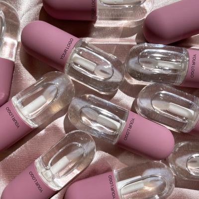 China Wholesale Private Label High Quality Vegan Clear Lip Gloss Fashion Sunscreen Mini Liquid Lipgloss for sale