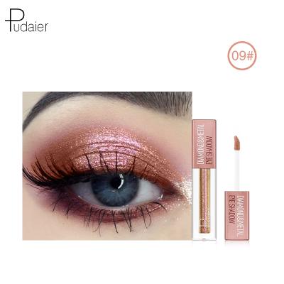 China Long Lasting Vegan Liquid Eyeshadow Dropshipping Cosmetics Glitter Private Label for sale