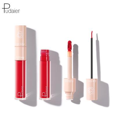 China Waterproof Private Label 20 Colors Lip Makeup 2-in-1 Moisturizing Long Lasting Liquid Lip Liner & Lipstick for sale