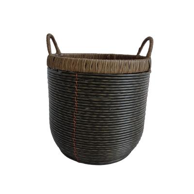 China Cheaop Wholesale Price Sustainable New Design Round Polyethylene Storage Laundry Basket Round Storage Baskets for sale