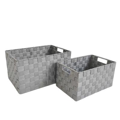 China Sustainable Outdoor Storage Shopping Baskets Household Laundry Basket Storage Basket for sale