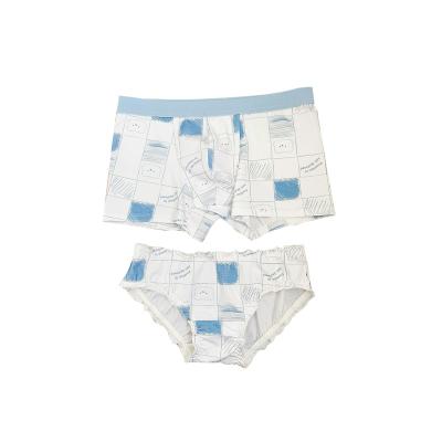 China Wholesale Panties Antibacterial Mens Underwear Women Couples Matching Underwear Sets for sale