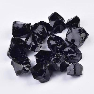 China Wholesale High Quality Natural Rough Healing China Obsidian Crystal Obsidian Raw Ore for sale