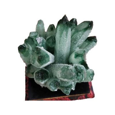 China China Wholesale Natural Quartz Crystal Clusters Healing Transparent Green Stone Home Ornaments Crystal Mineral Specimen for sale