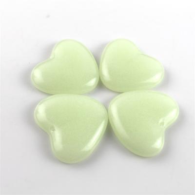 China China Wholesale Natural Luminous Stone Heart Carved Hearts Like Crystal Heart For Decoration for sale