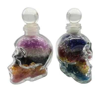 China China Decorative Glass Human Skull Crystal Opens Healing Ornament Wholesale for sale