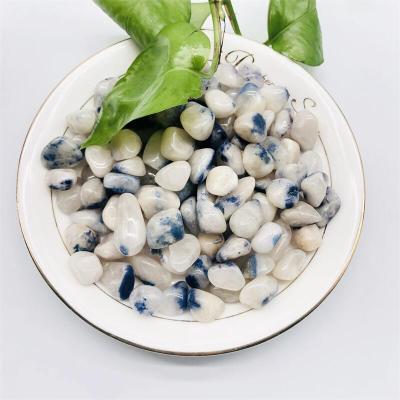 China Wholesale Natural High Quality Blue Hair Crystal Tumbled Stones Healing Crystal from Europe for sale