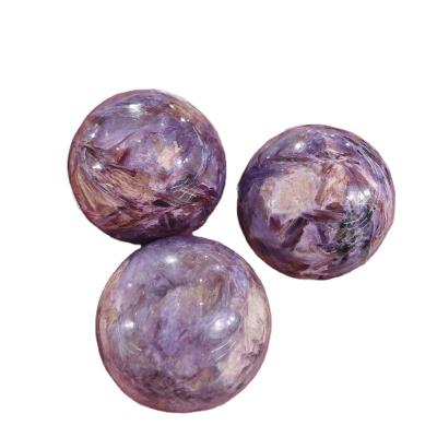 China Sphere Natural Purple Crystal Gemstone China Dragon Dragon Ball Hand Healing Crystals Alfazal Agate for sale