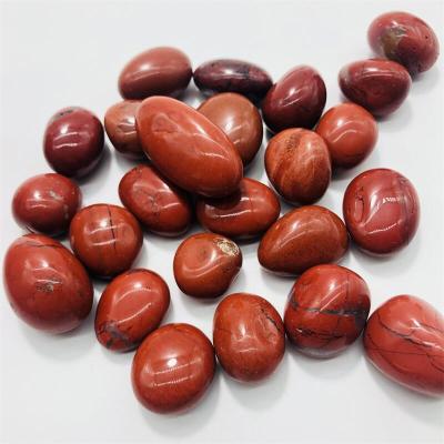 China Wholesale Natural Polished Red Jasper Gemstone Loose Gemstone Crystals Healing Stones From Europe Tumbled Stone for sale