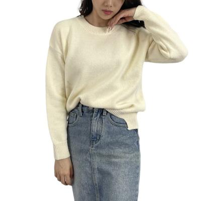 China Anti-wrinkle OEM service women spring wool blend fashion knitted women fashion pullover sweater wholesale for sale