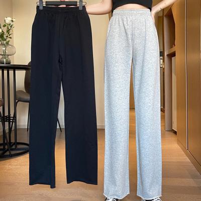 China Wholesale Customized Anti-wrinkle Cotton Loose Women's Pants New Fashion Girl's Casual Pants And Trousers Elastic Waist Knickers for sale