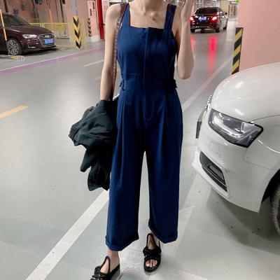 China New Arrivals Women Cotton Overalls Waistband Ladies Long Pants Elastic Overalls Casual One Piece QUICK DRY Overall for sale