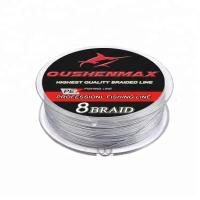 China Softer High Tenacity 8 Strands 100 Meters Main Line Long Fishing Tackle PE Fishing Braid Line for sale