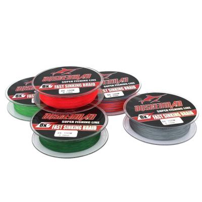 China Softer High Tenacity 8 Strands 100 Meters Main Line Long Fishing Tackle PE Fishing Line Spooler Spooler for sale