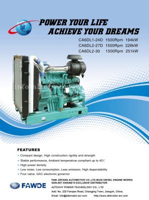 China 176KW-251KW 6DL Series of FAW Diesel Engine for sale