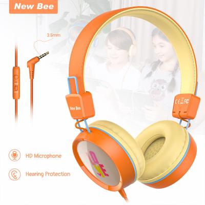 China Foldable+Portable Headphones Boys Girls Kids Headphones Wired Computer Gaming Kids Headset For School/Tablet/Smartphones/Travel/Study for sale