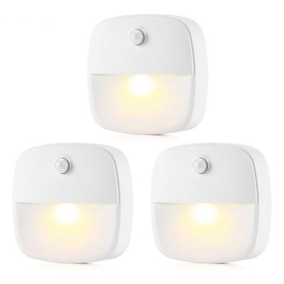 China Contemporary Auto Intelligent Light Control Induction Night Light Led Portable Atmosphere Sensor Wall Lamp For Baby Room Step Cabinet Staircase for sale