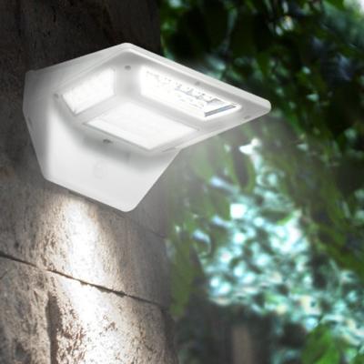 China Tempered Glass Silicon Solar Panel Powered LED Aisle Lamp Human Body Motion Induction Wall Light Auto Controlled For Yard CE Certification for sale