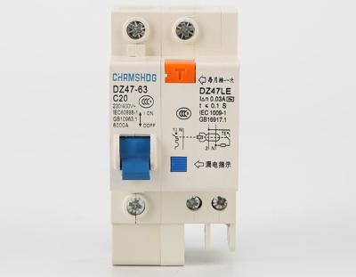 China PC Earth Leakage Circuit Breaker Wenzhou Circuit Breaker dz47le-63 1P Circuit Breaker Manufacturers for sale