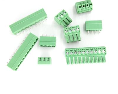 China PP 3.81mm Terminal Block PCB 2p3p4p5P6P8p Pluggable Assembly for sale