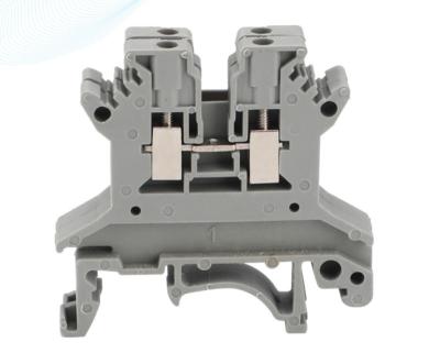 China Universal Home Appliances Din Rail Terminal Block Wire Electrical Socket UK1.5 Screw Connductor for sale