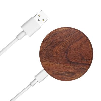 China Eco-friendly Portable Wireless Fast Charging Bamboo Wireless Charger 15w Trunk Protection iPhone Phone 10w Best For Table for sale