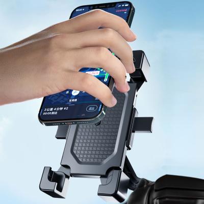 China Universal Adjustable Handlebar Mount Bike Mobile Phone Holder Motorcycle Bicycle Phone Holder for sale