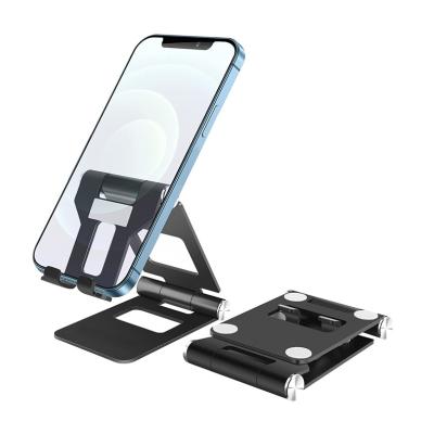 China Adjustable Height Adjustable Aluminum Alloy Desktop Mobile Phone Stand Foldable Tablet Mobile Phone Stand For iPad iPhone for sale