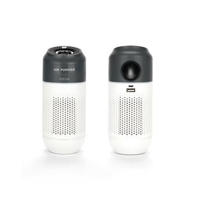 China Gesture Smelling Portable Quick USB Purification Smart Car Air Purifier 3 in 1 with Hepa Filter Anion Generator for sale