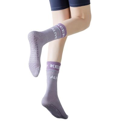 China Wholesale custom breathable with logo for women non slip grips pilates yoga socks for sale