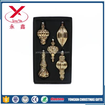 China China Whole Set Decorative Irregular Glass Christmas Tree Topper For Tree Ornaments for sale