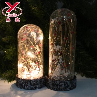 China China Wholesale Blown Glass Ornaments LED Glass Bottle Christmas Decorations for sale