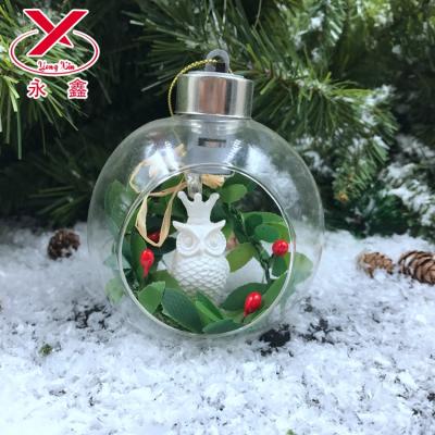 China Christmas Decoration Supplies Christmas Led Lights Decorations Glass Hanging Ball for sale