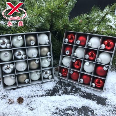 China Wholesale Christamas Tree Decoration Christmas Tree Decoration Blown Glass Ball Ornaments for sale