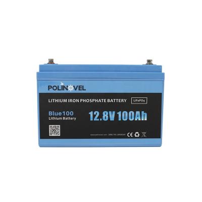 China Lifepo4 Home Appliances Polinovel Caravan 12v 100ah lithium rv bass fishing boat battery for sale