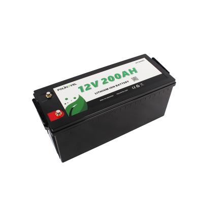 China Screw Tie 12 Volt Lithium Iron Phosphate LiFePO4 Battery 12V 200Ah Lithium Ion Batteries Structure Polinovel Fast Charging for sale