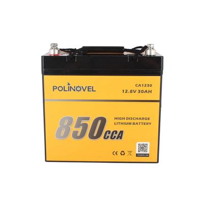 China Home Appliances Polinovel 850CCA lithium audio Ion Car Battery 12 Volt for sale