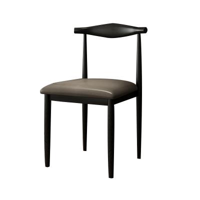 China Dizhuo Adjustable Furniture Modern Minimalist Art Leather Dining Chair (Other) Horn Dining Chair Nordic Iron Chair Dining Stool For Shoes Sneak for sale