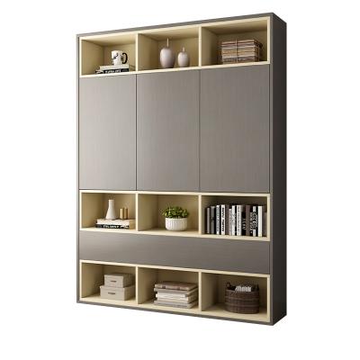 China Multi-functional locker (the other) of dizhuo furniture combination bookshelf Nordic single adjustable three-door bookcase shelves for sale