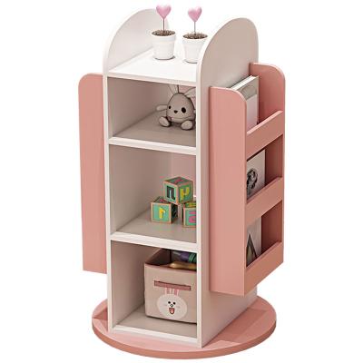 China Adjustable (Other) Rotate Floor to Ceiling Universal Shelf Bookshelf Space Saving Shelf Bookcase for sale