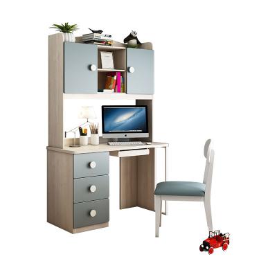 China Boy 1.2m (Other) Corner Right Angle Registration Table Adjustable Blue Desk Shelf Combination Desk for sale